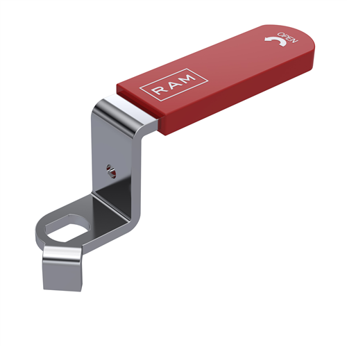 ram. 289918 kogelkraan hendel rood