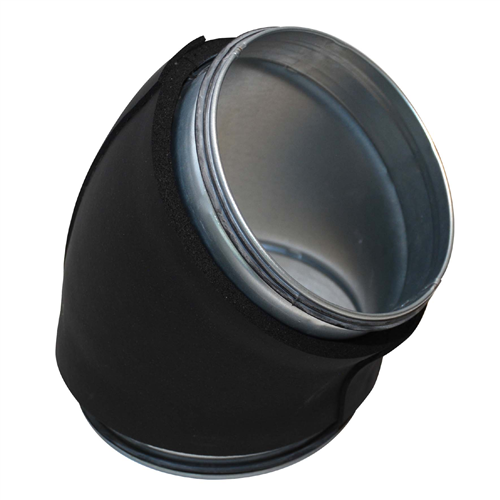 sp isbds50045 spiro iso zwart wtw 45° bocht 500ø