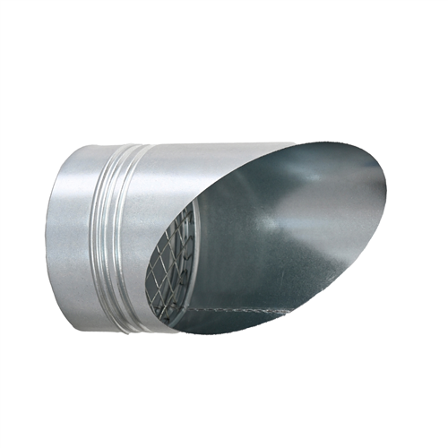 spiraliet sav0400 uitblaasstuk 45° met gaas 400ø