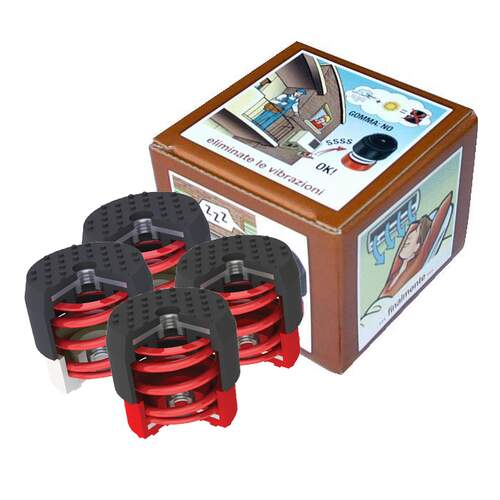 soleco m8 trillingsdemperset bruin 70-120kg set 4st