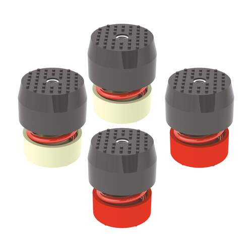 soleco m8 trillingsdemperset rood 120-170kg set 4st