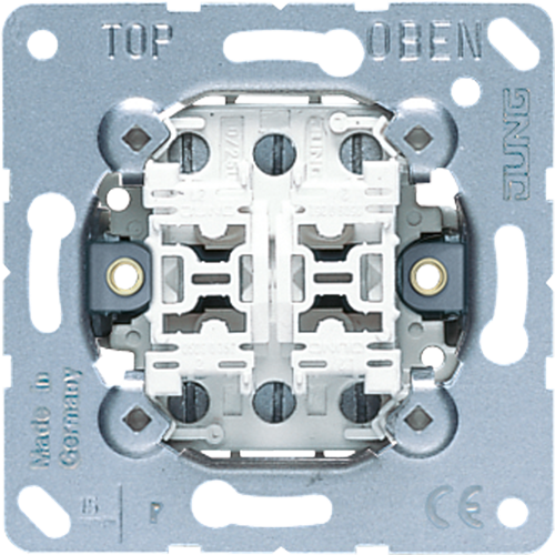 jung 509EU inb. wipschakelaar 2x wissel dubb/hotel