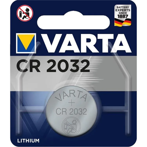 varta 6032101401 knoopcel ø20x3mm 3V CR2032 p. st