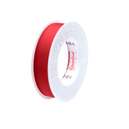 coroplast 441549 rol 25 m merktape rood