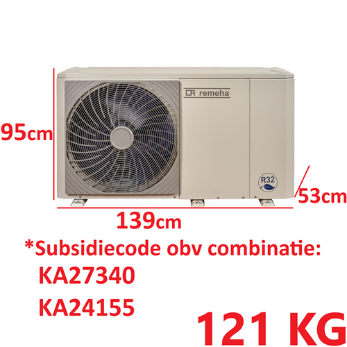 remeha 7798740 warmtepomp H-E buitendeel 230V 8kw