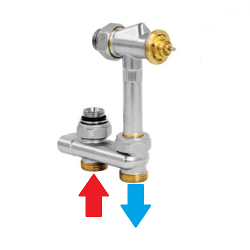 jaga 5094523 cross ventiel vloeraansl 3/4euro 50mm