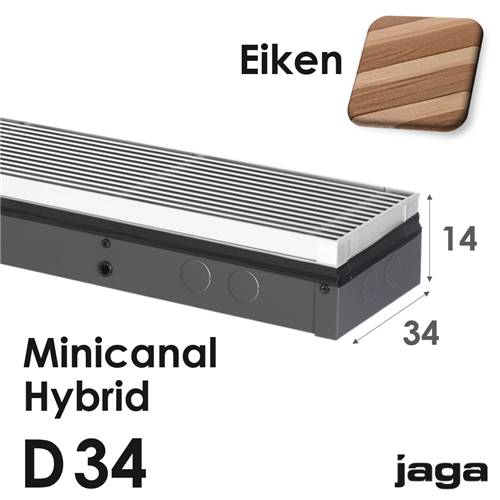 jaga minicanal hybrid eiken d14x34x130cm 2519w