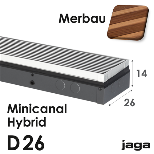 jaga minicanal hybrid merbau d14x26x150cm 2379w