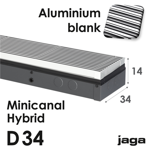 jaga minicanal hybrid alu.blank d14x34x130cm 2519w