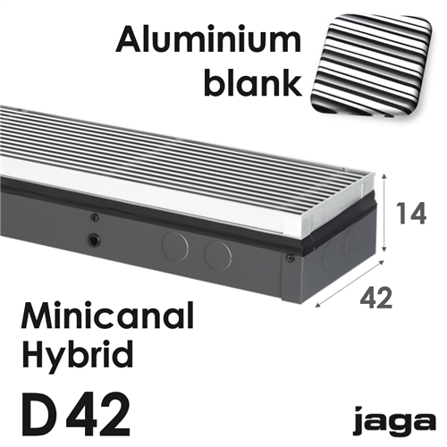 jaga minicanal hybrid alu.blank d14x42x150cm 3607w