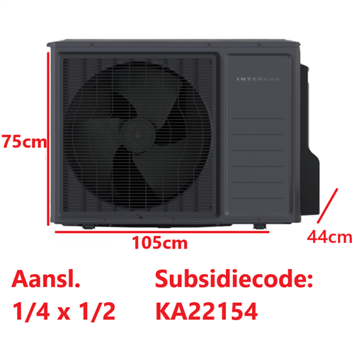 ingas 050616 xtend split bui 69x97x37 5kw grijs