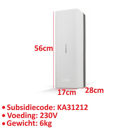 intergas 050664 xtend eco 5kw h56x17x28 bin.unit
