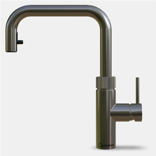 quooker FXSGME uittrekb kraan flex square gunmetal