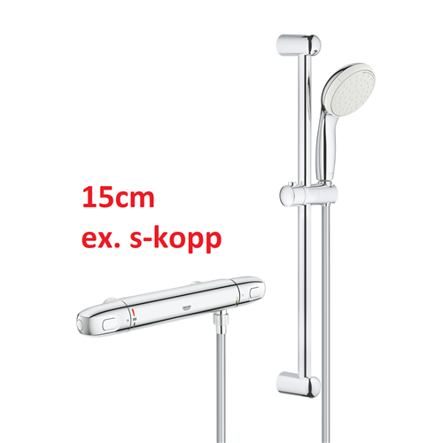 grohe 34819004 1000NEW douche+glijstangset 15cm