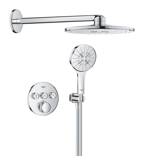 grohe 1039970000 smartc ex. ibox 3knops rond 31cm