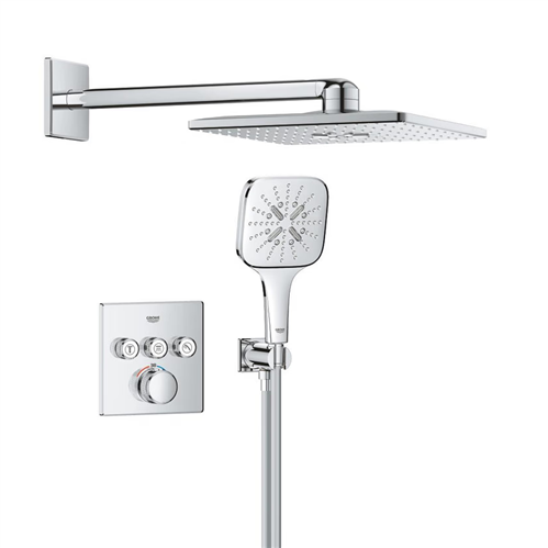 grohe 1039980000 smartc ex. ibox 3knops vierk 31cm