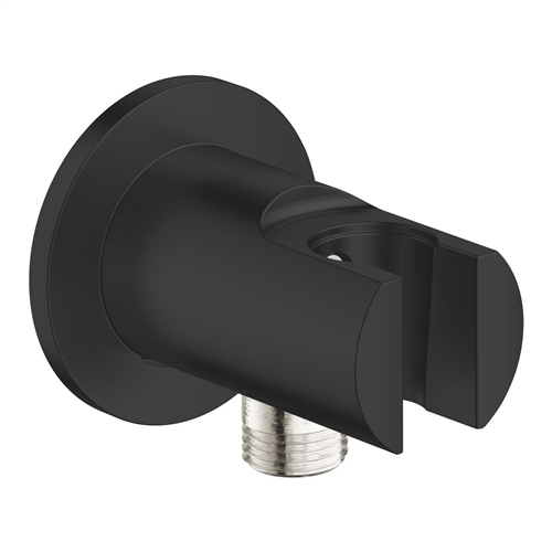 grohe 286282431 aansluitbocht + houder matzwart