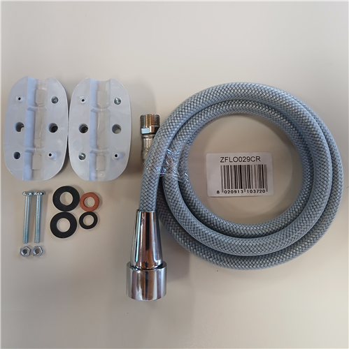 paffoni ZFLO029CR kraanslang 150cm m15x1+sproeikop