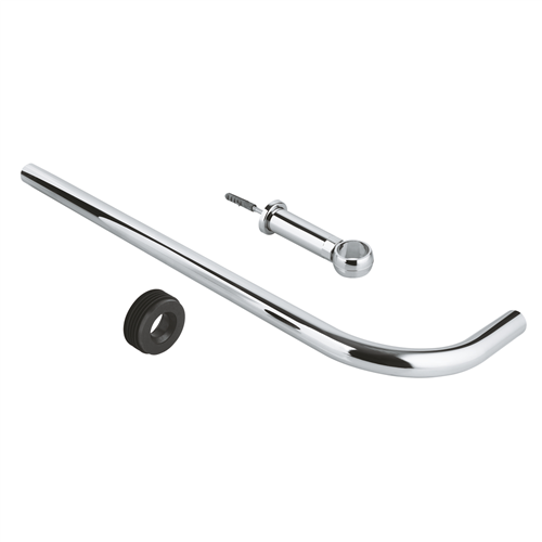 grohe 37107000 spoelpijp+beugel 60cm 26/28ø recht
