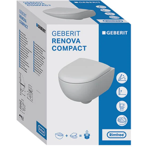 geberit 500803001 wcl Renova rimfree 49cm+sc.zitt.