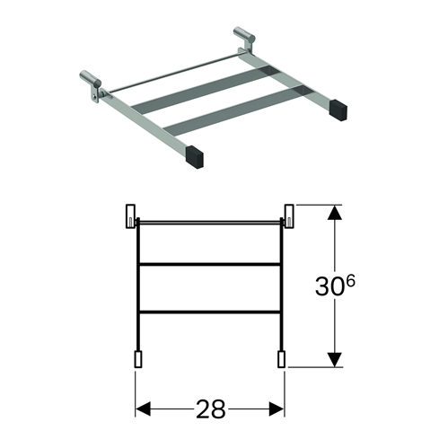 geberit S8H999000G emmerrooster 300 basic (norma)