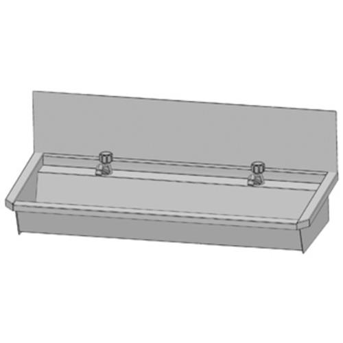 intersan 302L6T wastrog 120x48cm 2x infraroodkraan