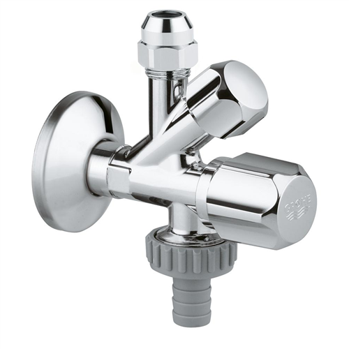 grohe 22035000 hoekstopkraan + wasmachinekraan 1/2