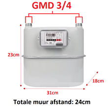 uniflo 0620503 gasmeter 6 m³/h g4