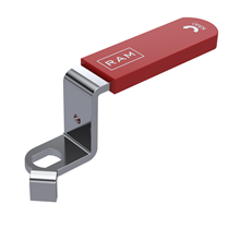 ram. 289918 kogelkraan hendel rood