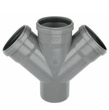 wv 1112812004 pvc manchet kruisstuk spie 45° 125
