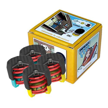 soleco m8 trillingsdemperset geel 50-80kg set 4st