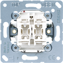 jung 505EU inb. wipschakelaar serie (dubbel)