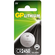 gp CR2450 knoopcel lithium 3v prijs per stuk