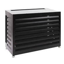 nedco 66900801 airco omkasting h85x110x55cm zwart