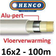 henco alu-pert vlverw. floor slang wit 100m 16 x 2