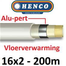 henco alu-pert vlverw. floor slang wit 200m 16 x 2