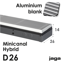 jaga minicanal hybrid alu.blank d14x26x110cm 1505w