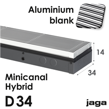 jaga minicanal hybrid alu.blank d14x34x110cm 1944w