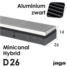 jaga minicanal hybrid alu.zwart d14x26x130cm 1949w