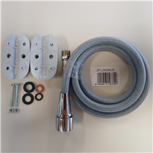 paffoni ZFLO029CR kraanslang 150cm m15x1+sproeikop