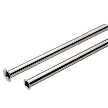 ram. 1200008 chroom buis 10ø met kraag 50cm