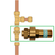 quooker 3147602 quredu887 koud water reduceervent.