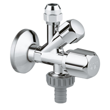 grohe 22035000 hoekstopkraan + wasmachinekraan 1/2