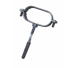 dyn 100876 flexbuisbeugel+pen tbv duo rvs DN20