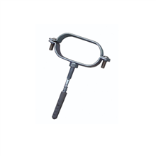 dyn 100955 flexbuisbeugel+pen tbv duo rvs DN40