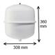 expansievat 7201305 18 ltr 1,0 bar wit