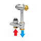 jaga 5094523 cross ventiel vloeraansl 3/4euro 50mm