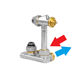 jaga 5094522 cross ventiel muuraansl. 3/4euro 50mm