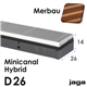 jaga minicanal hybrid merbau d14x26x110cm 1505w
